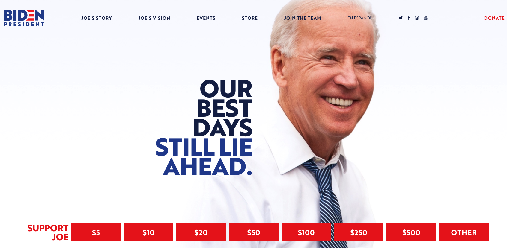 Joe Biden Website